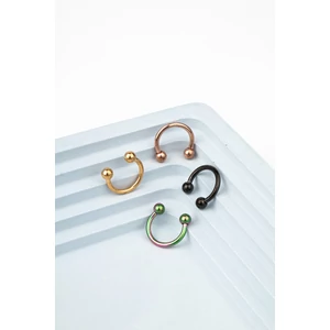 A & ONE Rosegold Színű Titánium Menetes Patkó Piercing