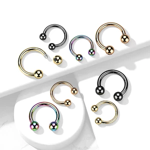 A & ONE Rosegold Színű Titánium Menetes Patkó Piercing