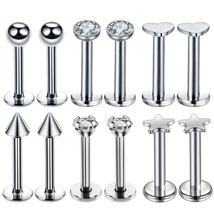 A & ONE Sliver 6 Darabos 316L Orvosi Acélból Készült Piercing Szett