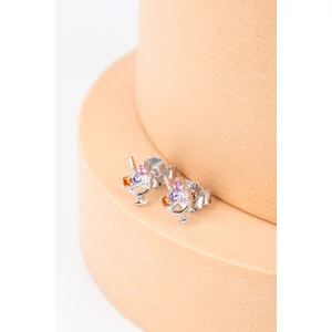 A & ONE S925 Ezüst Koktélpohár Alakú Fülbevaló Színes Swarovski® Kristállyal