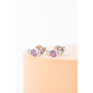 A & ONE S925 Ezüst Szaloncukor Alakú Swarovski® Kövekkel Kirakott Fülbevaló