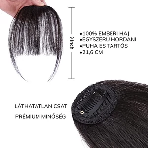 Szőkésbarna Színű Csatos Frufru Emberi Hajból