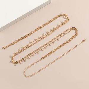 Arany Színű Gyöngyökkel Díszített Testékszer 