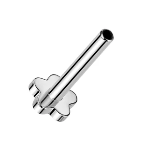 Ezüst Színű Virág Alakú Titánium Piercing Vég