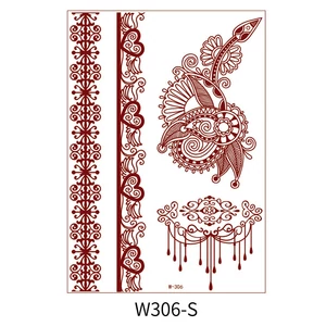 4 Darabos Henna Matrica Tetoválás Szett Keleti Motívumokkal