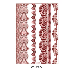 4 Darabos Henna Matrica Tetoválás Szett Keleti Motívumokkal