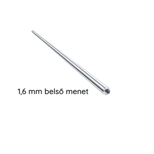 316L Orvosi Acél Belső Menetes Piercing Tű - 1,2 mm