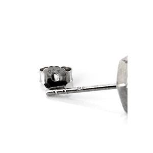 A&ONE S925 Ezüst Négyzet Alakú Fülbevaló Fehér Swarovski® Kövekkel