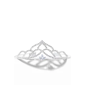 Ezüst Színű Csillogó Kövekkel Díszített Esküvői Tiara