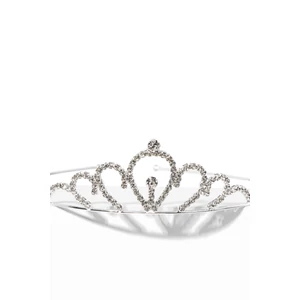 Ezüst Színű Csillogó Kövekkel Díszített Esküvői Tiara