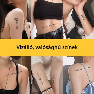 Növényi Alapú Tartós Matrica Tetoválás Készlet 30 db Mintával 
