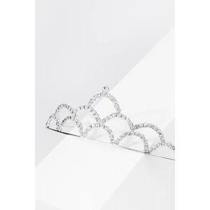 Ezüst Színű Csillogó Kövekkel Díszített Alkalmi Tiara