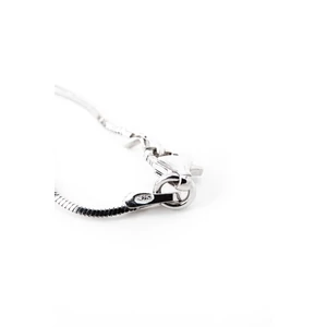 A & ONE S925 Ezüst Nyaklánc Négyzet Alakú Lila És Fehér Swarovski® Köves Medállal 