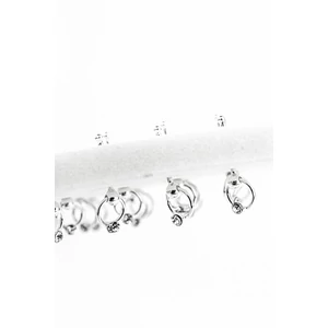 A & ONE S925 Ezüst Orr Piercing Apró Fehér Kővel Díszítve