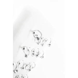 A & ONE S925 Ezüst Orr Piercing Apró Fehér Kővel Díszítve