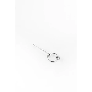 A & ONE S925 Ezüst Orr Piercing Apró Fehér Kővel Díszítve
