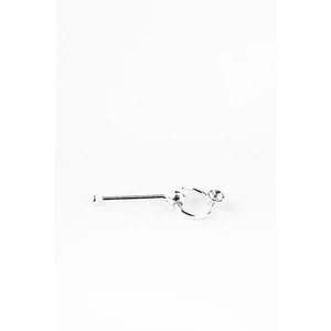A & ONE S925 Ezüst Orr Piercing Apró Fehér Kővel Díszítve