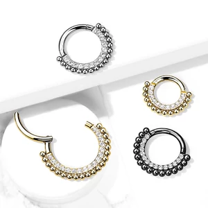 A & ONE Arany Színű 316L Orvosi Acél Karika Orr/Fül Piercing
