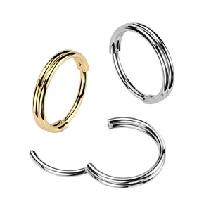 A & ONE Arany Színű 316L Orvosi Acél Karika Piercing