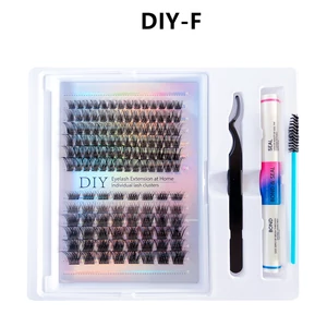 DIY 2 Féle Tincses Műszempilla Mix, Ragasztóval És Oldóval