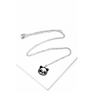 S925 Ezüst Nyaklánc Panda Alakú Medállal