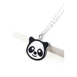 S925 Ezüst Nyaklánc Panda Alakú Medállal