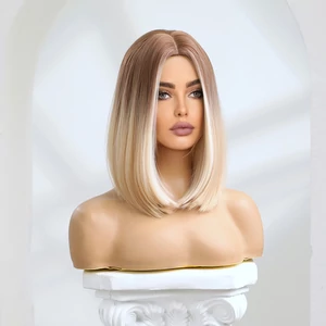 A & One Vállig Érő Szőke Ombre Szintetikus Paróka- 42 cm