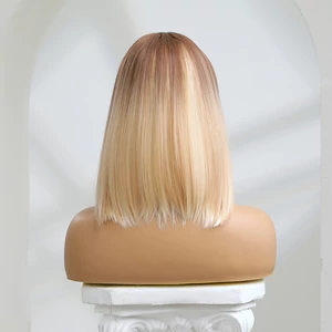 A & One Vállig Érő Szőke Ombre Szintetikus Paróka- 42 cm