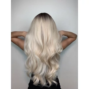 A & ONE Szőke Ombre Stílusú Egyenes Szintetikus Paróka 65 cm
