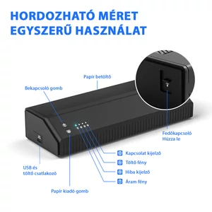 Bluetooth Hőnyomtató Tetováláshoz