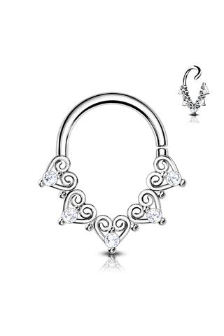 A &amp; ONE Ezüst Színű Septum Piercing