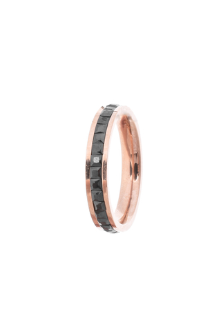 A & ONE Köves rózsaarany színű gyűrű