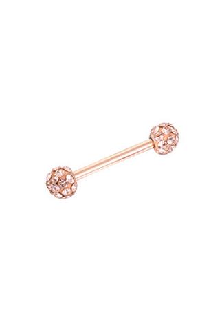 A & ONE Arany színű strasszköves piercing