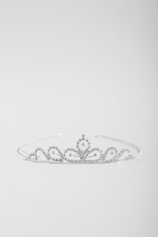 A & ONE Ezüst Színű Strasszokkal Kirakott Tiara