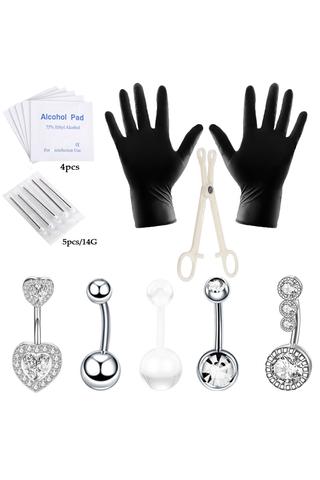 A & ONE Piercing Készítő Szett Ezüst Piercing Gyűjteménnyel