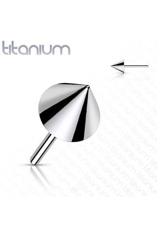 A & ONE Ezüst Színű Titánium Hegyes Piercing 3 x 4 mm