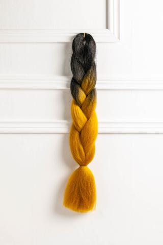 A &amp; ONE Fekete-Aranyszőke Ombre Póthaj 120 cm