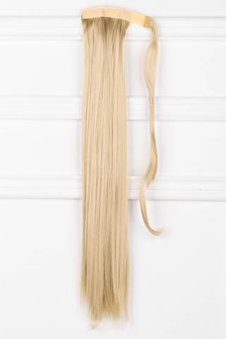 A &amp; ONE Szőke Egyenes Szintetikus Póthaj Copfhoz 60 cm
