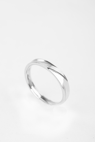 A & ONE Állítható, S925 Ezüst, Letisztult Mintás Gyűrű