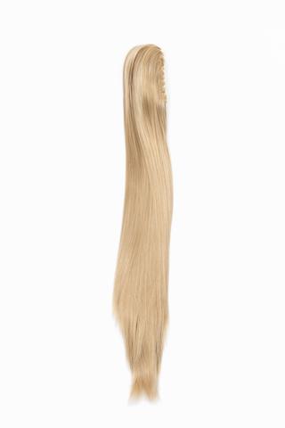 A &amp; ONE Természetes Szőke Egyenes Csatos Póthaj Copfhoz, 60 cm