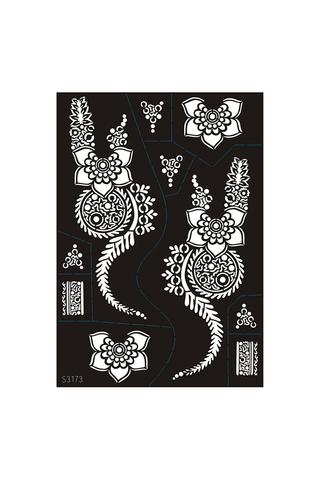 10 Darabos Henna Sablon Virágos És Nonfiguratív Motívumokkal