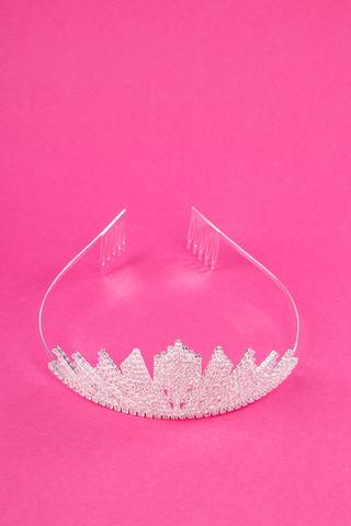 Csillogó Kövekkel Díszített Alkalmi Tiara