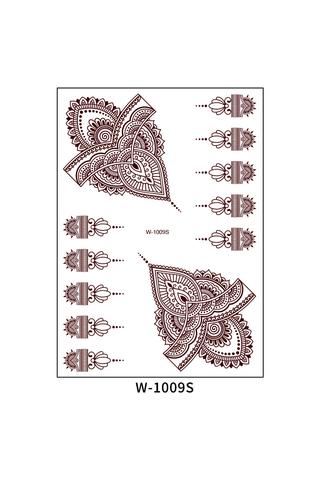 10 Darabos Henna Matrica Tetoválás Szett Keleti Motívumokkal