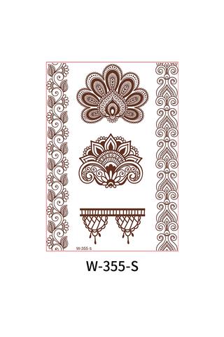 5 Darabos Henna Matrica Tetoválás Szett Keleti Motívumokkal