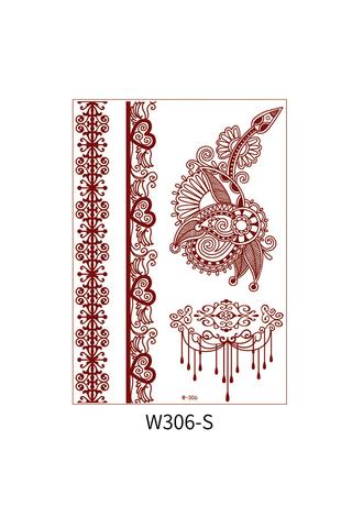 4 Darabos Henna Matrica Tetoválás Szett Keleti Motívumokkal