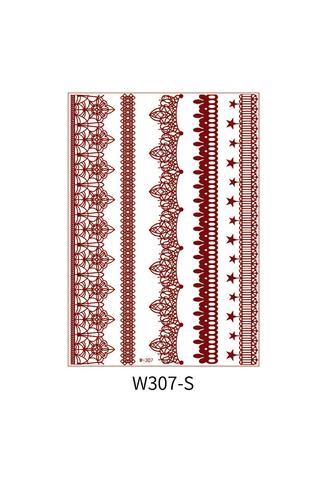 5 Darabos Henna Matrica Tetoválás Szett Keleti Motívumokkal