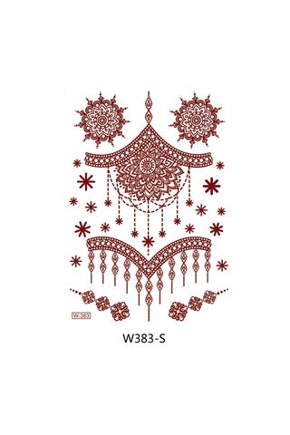 6 Darabos Henna Matrica Tetoválás Szett Keleti Motívumokkal