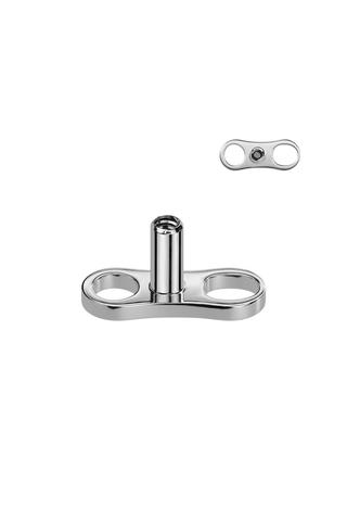 A &amp; ONE Titánium Microdermal Talp Két Lyukas, Szárméret:2,5mm