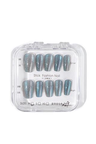 Zöld-Rózsaszín Színváltós Műköröm Tip Szett - 10 db