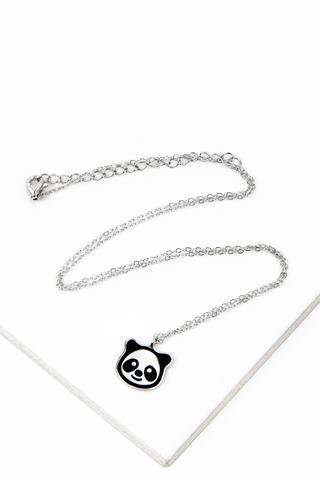 S925 Ezüst Nyaklánc Panda Alakú Medállal